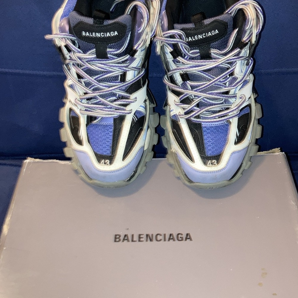 Balenciaga Purple and Black Sneakers